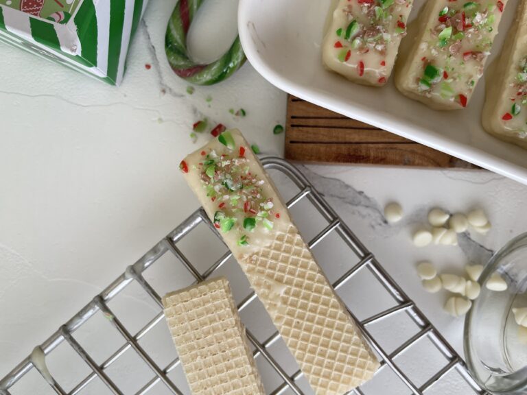 Candy Cane Wafer Cookies