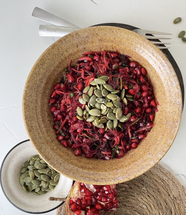 Shredded Beet and Carrot Salad
