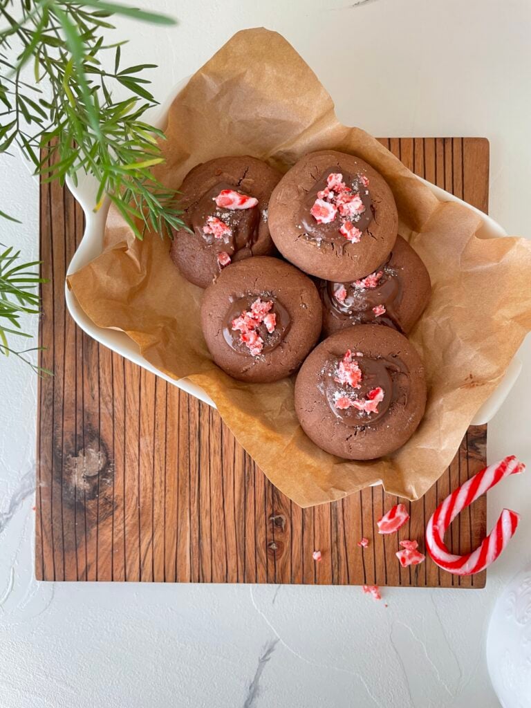 5 Ingredient Nutella Candy Cane Cookies