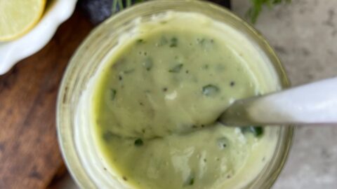 Avocado Green Goddess Dressing