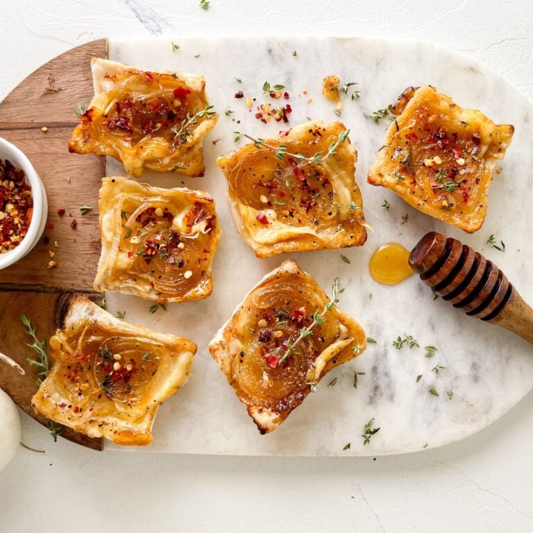 Upside Down Onion Tarts