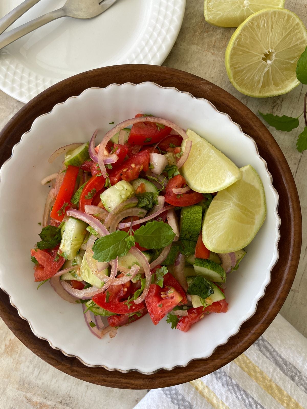 Mediterranean Tomato Cucumber Salad - Unique Cooks
