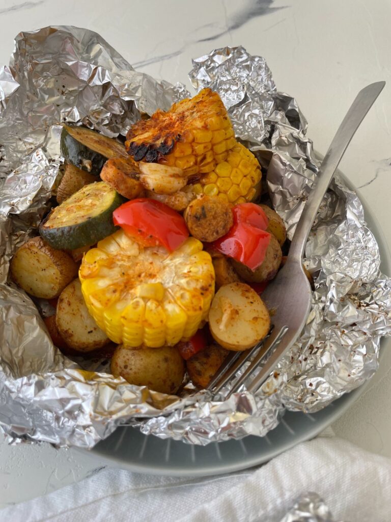 Sausage and Potato Foil Packets