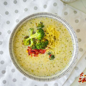 Featured Image of Vegetarian Broccoli Cheddar Soup