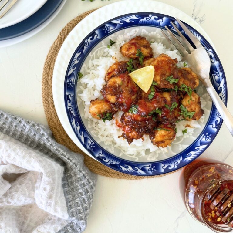 Honey Sriracha Shrimp