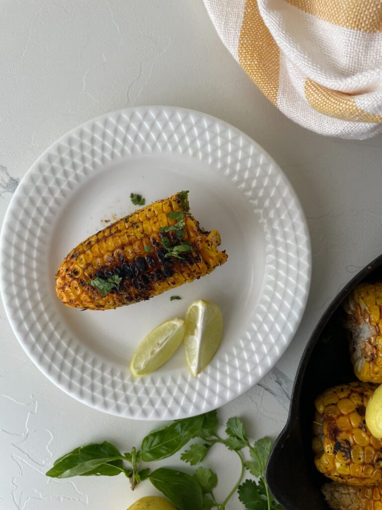 Blackened Corn | Skillet Charred Corn