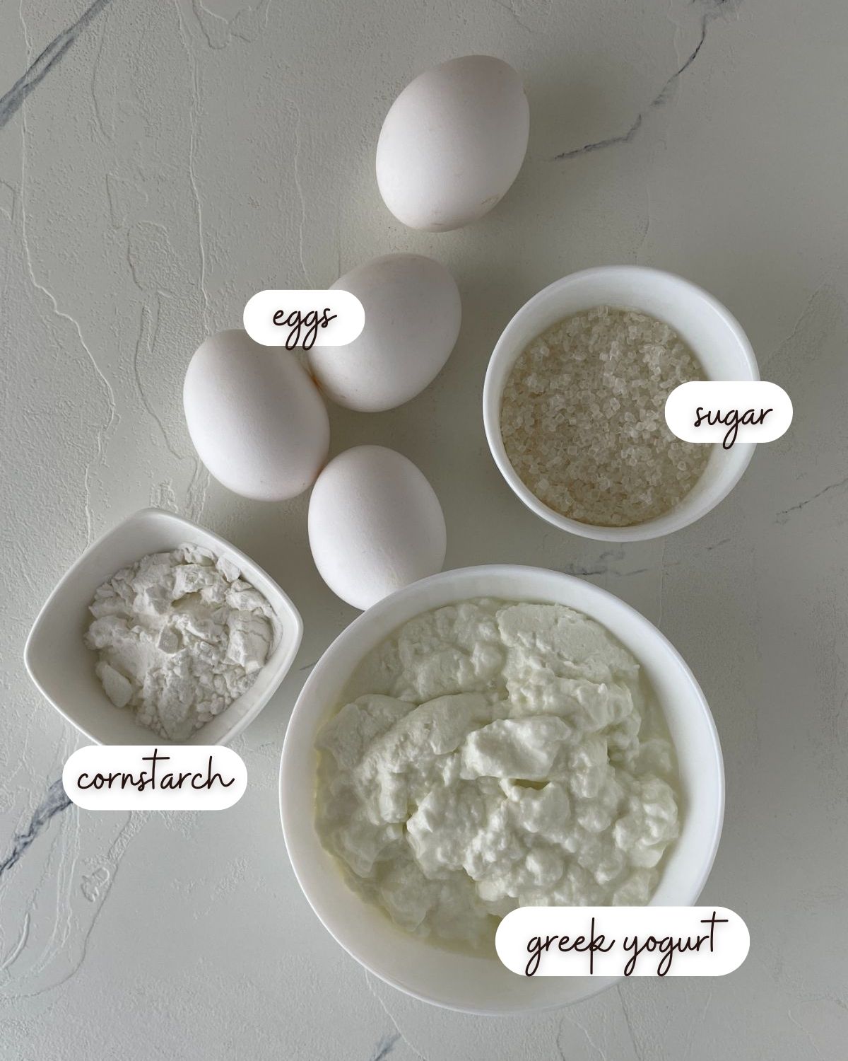 Ingredients of Greek Yogurt Cake