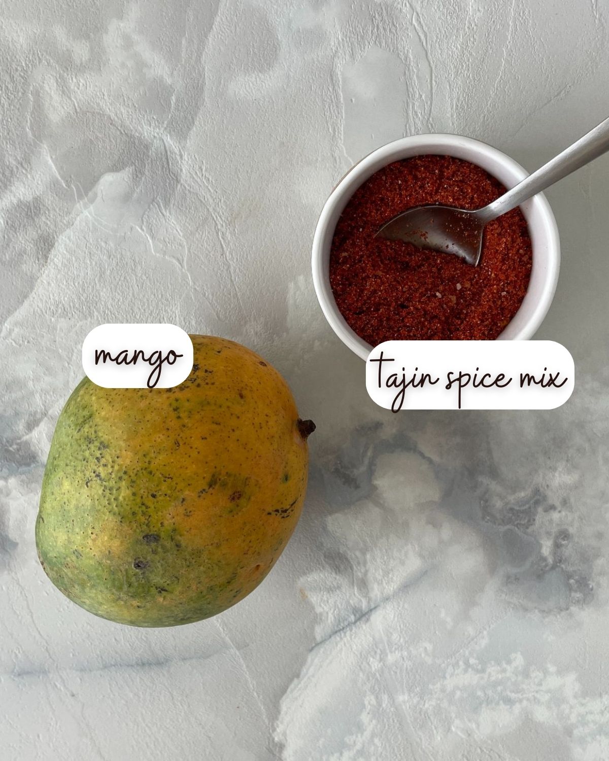 Ingredients of Spicy Mango with Tajin 2
