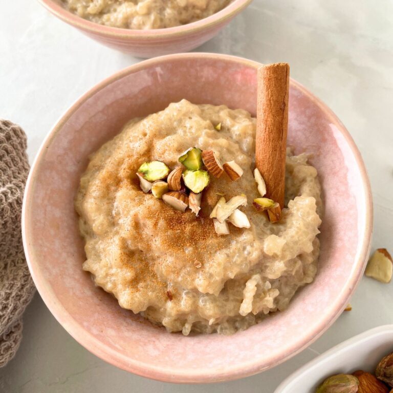 Almond Milk Rice Pudding