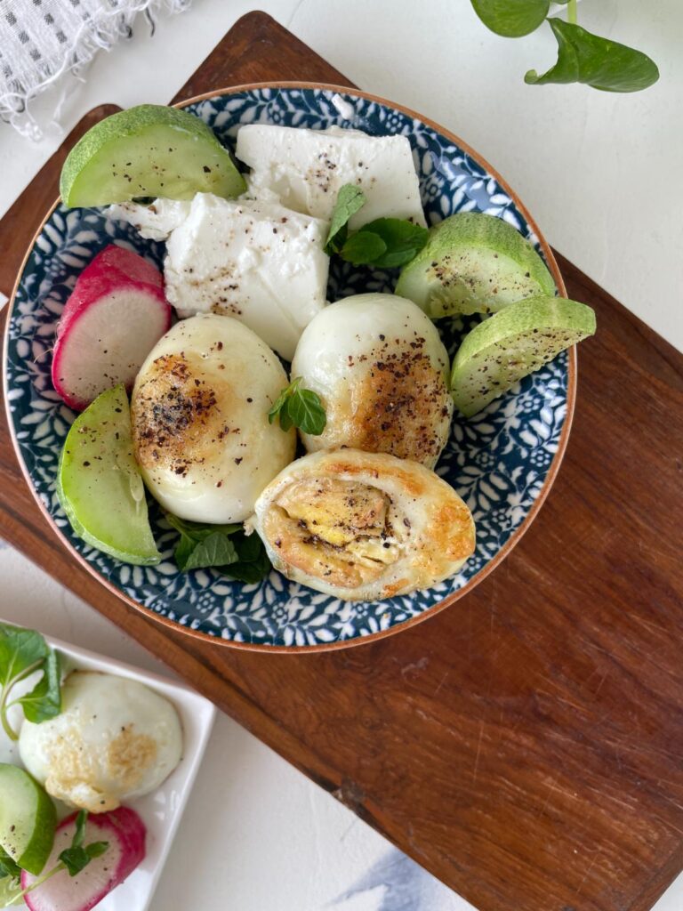 Egyptian Fried Boiled Eggs (Beid Meza'lil)