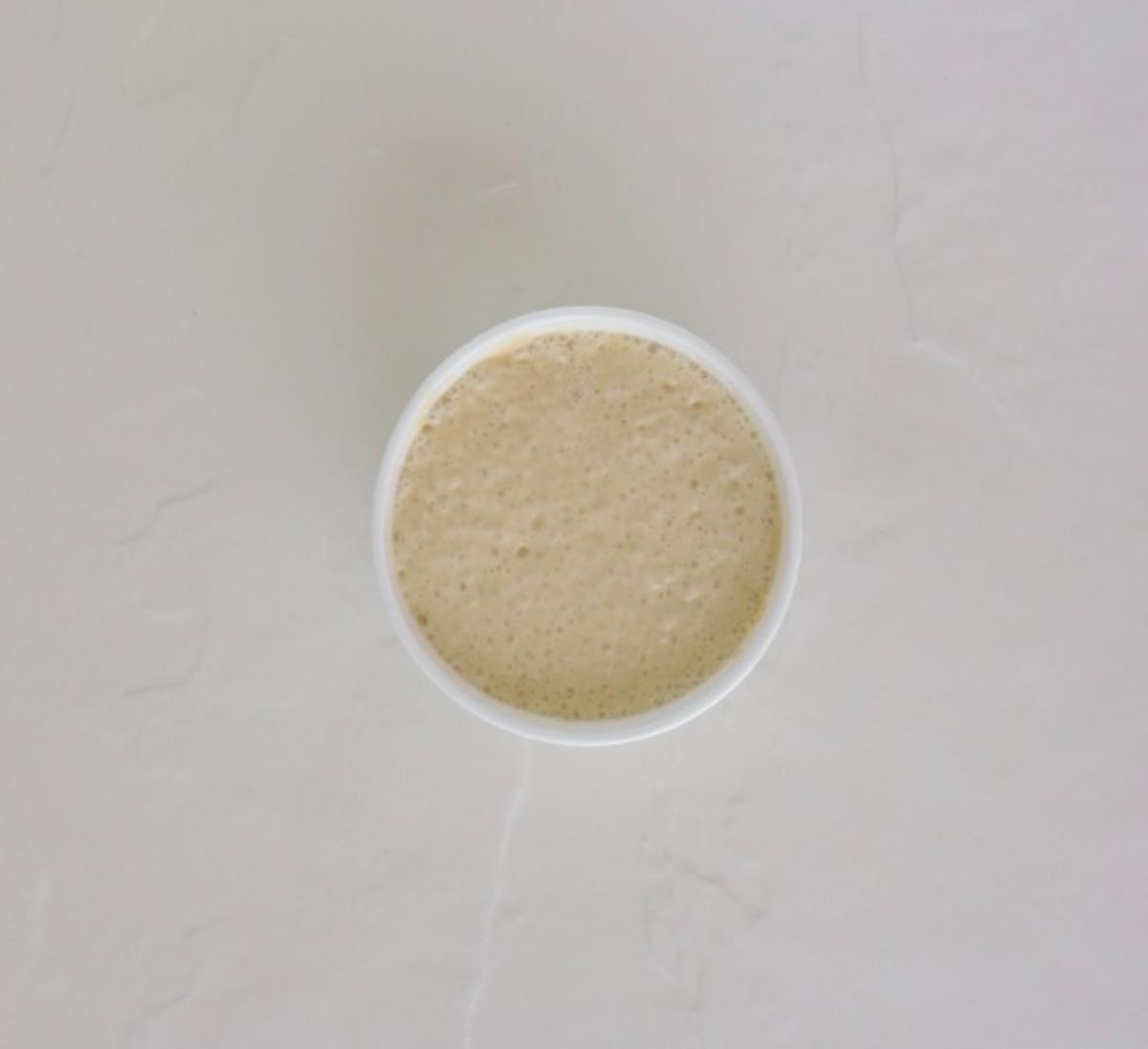yeast for the naan in a bowl
