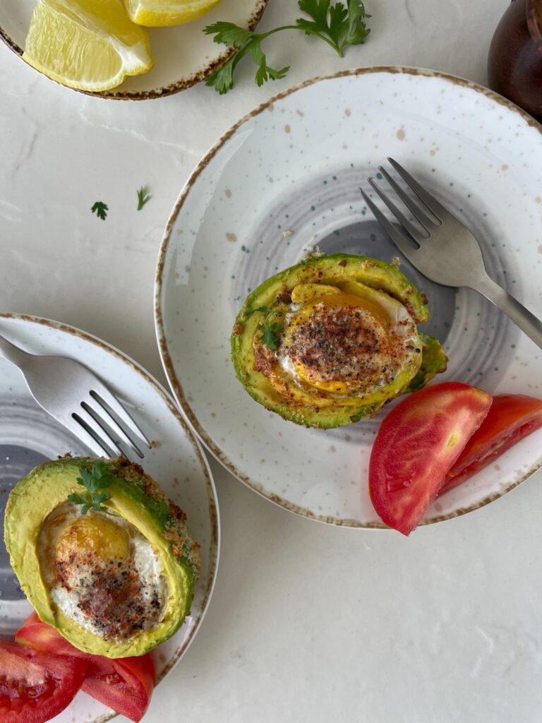 Air Fryer Avocado Egg Boats