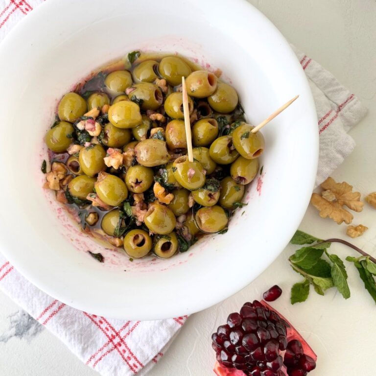 Zeytoon Parvardeh (Persian Marinated Olives)