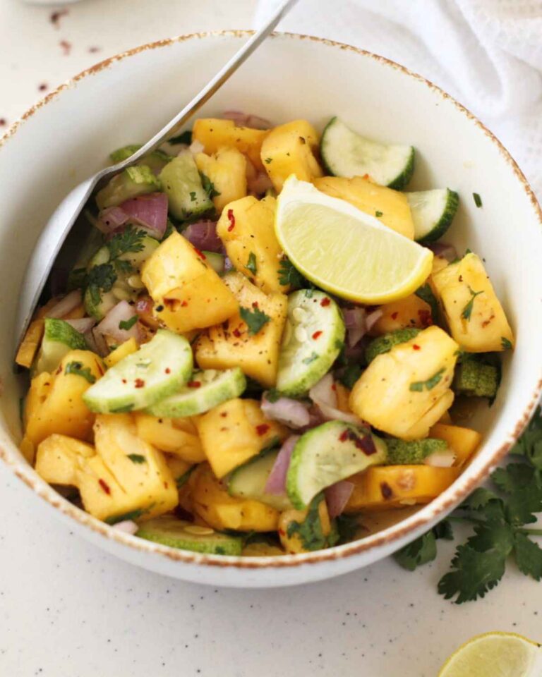 Spicy Pineapple Cucumber Salad