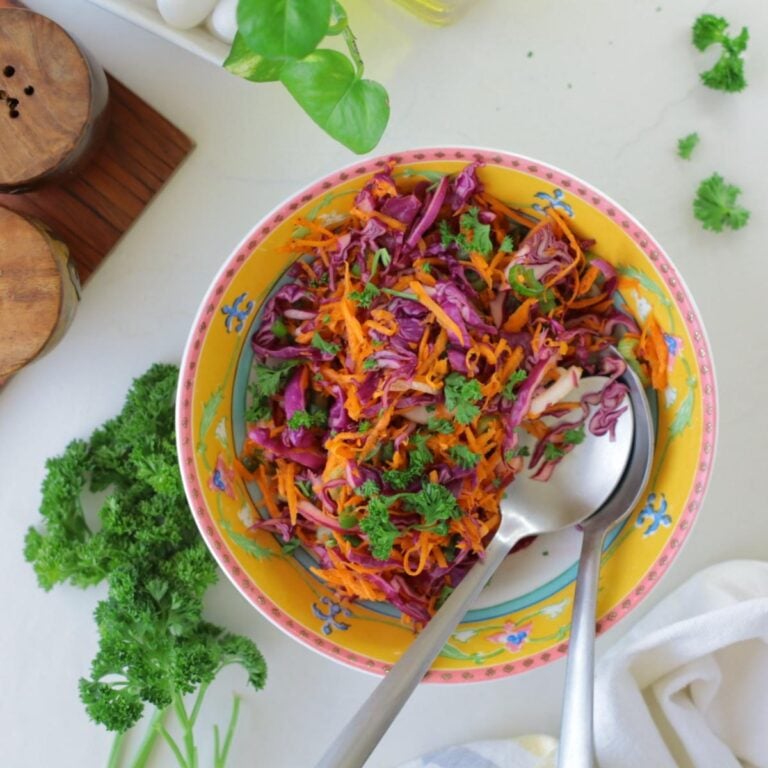 Purple Cabbage Carrot Salad