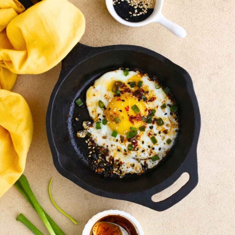 Featured Image of Chili Crisp Fried Eggs