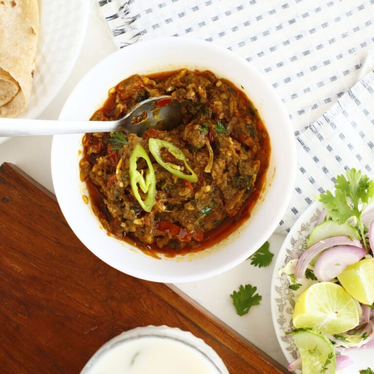 Eggplant Bharta (Baingan Bharta)