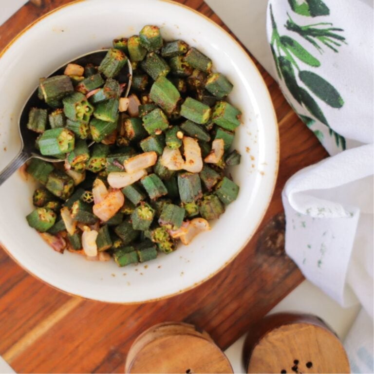 Air Fryer Okra (Bhindi Masala)
