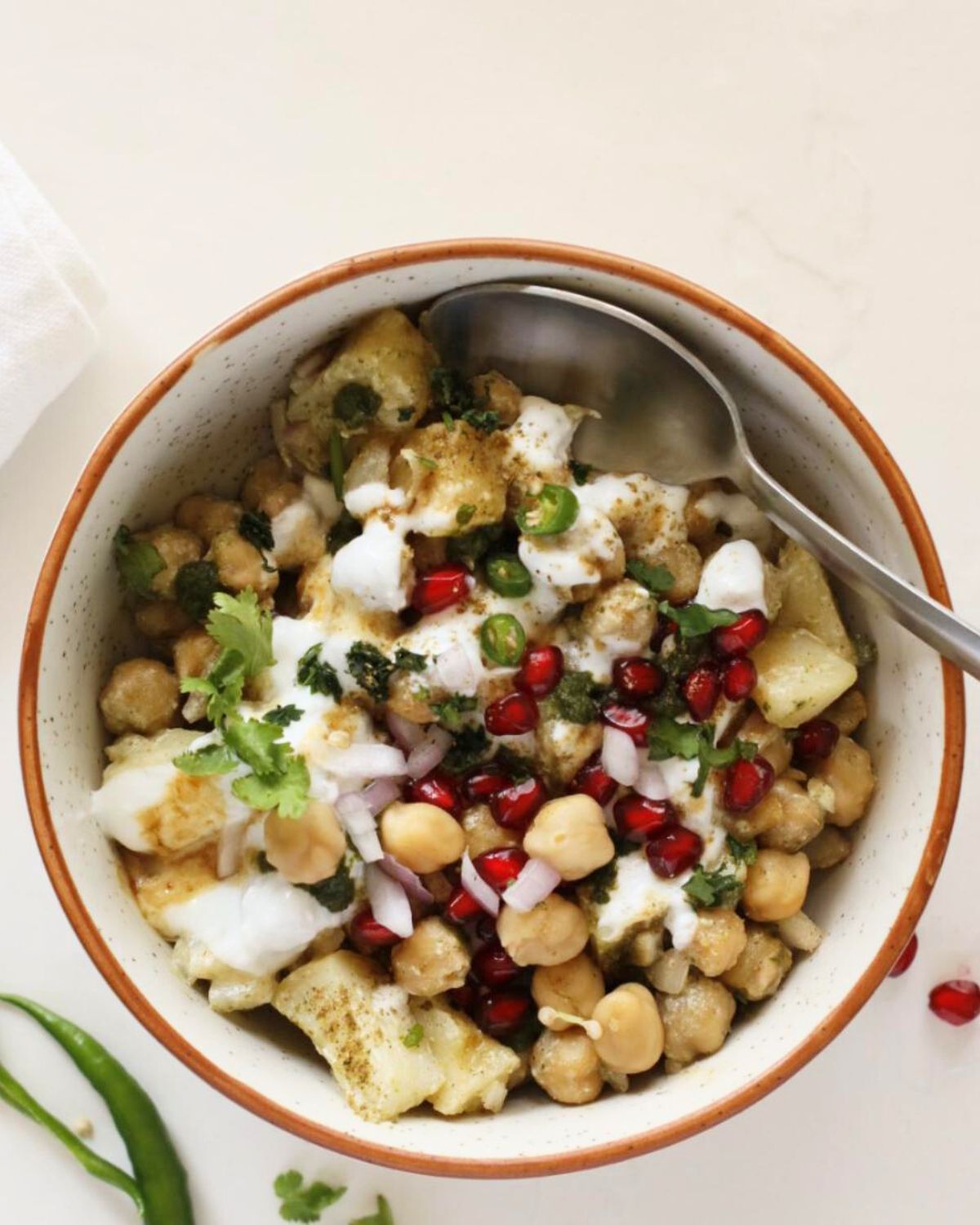 mix proper and Dahi Chana Chaat is ready