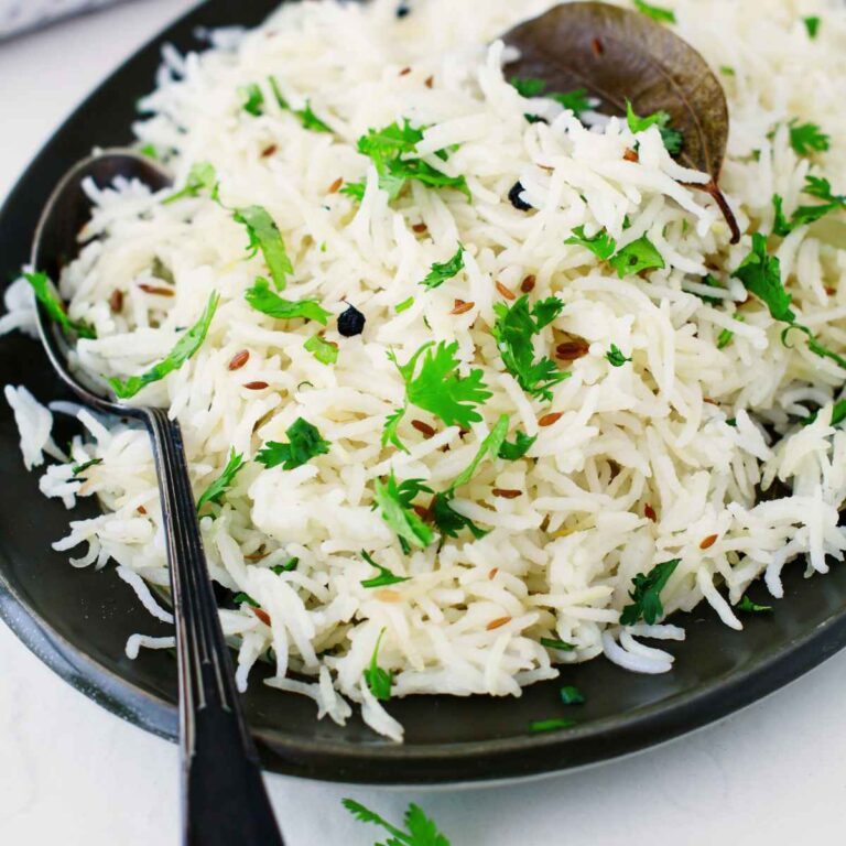 Cumin Rice (Jeera Rice in Pressure Cooker)