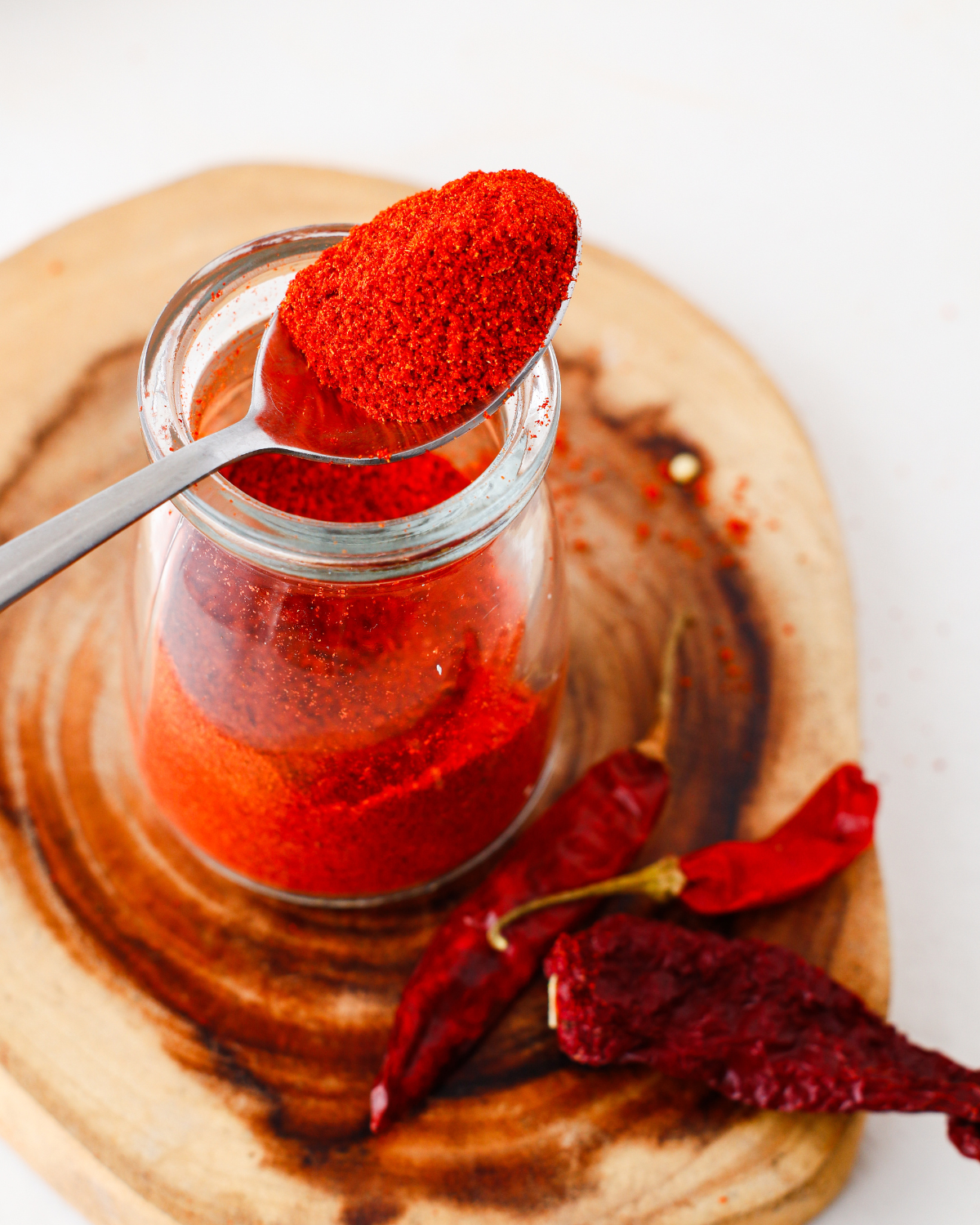 homemade tajin seasoning mix in a small glass jar
