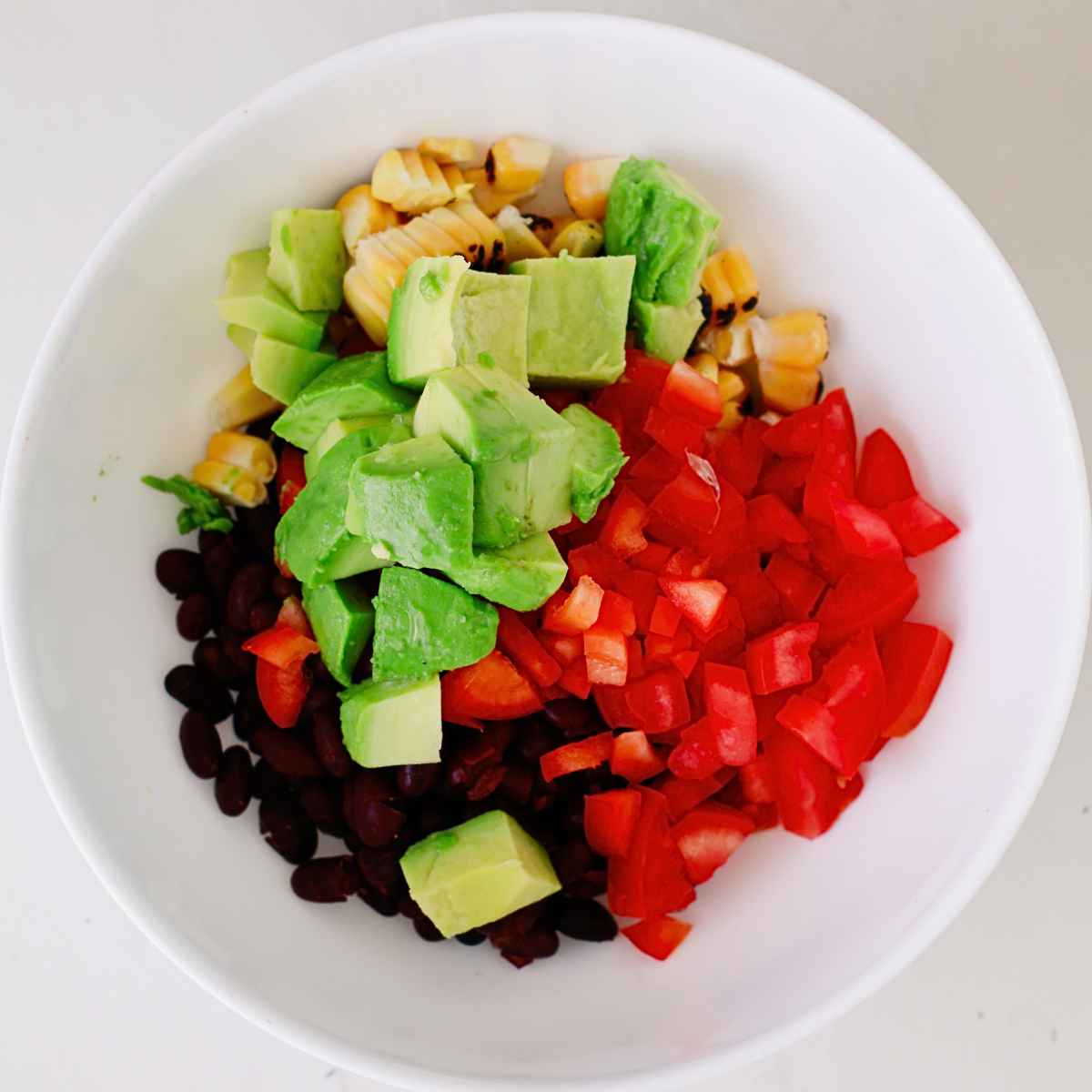 Add all the chopped vegies in a bowl