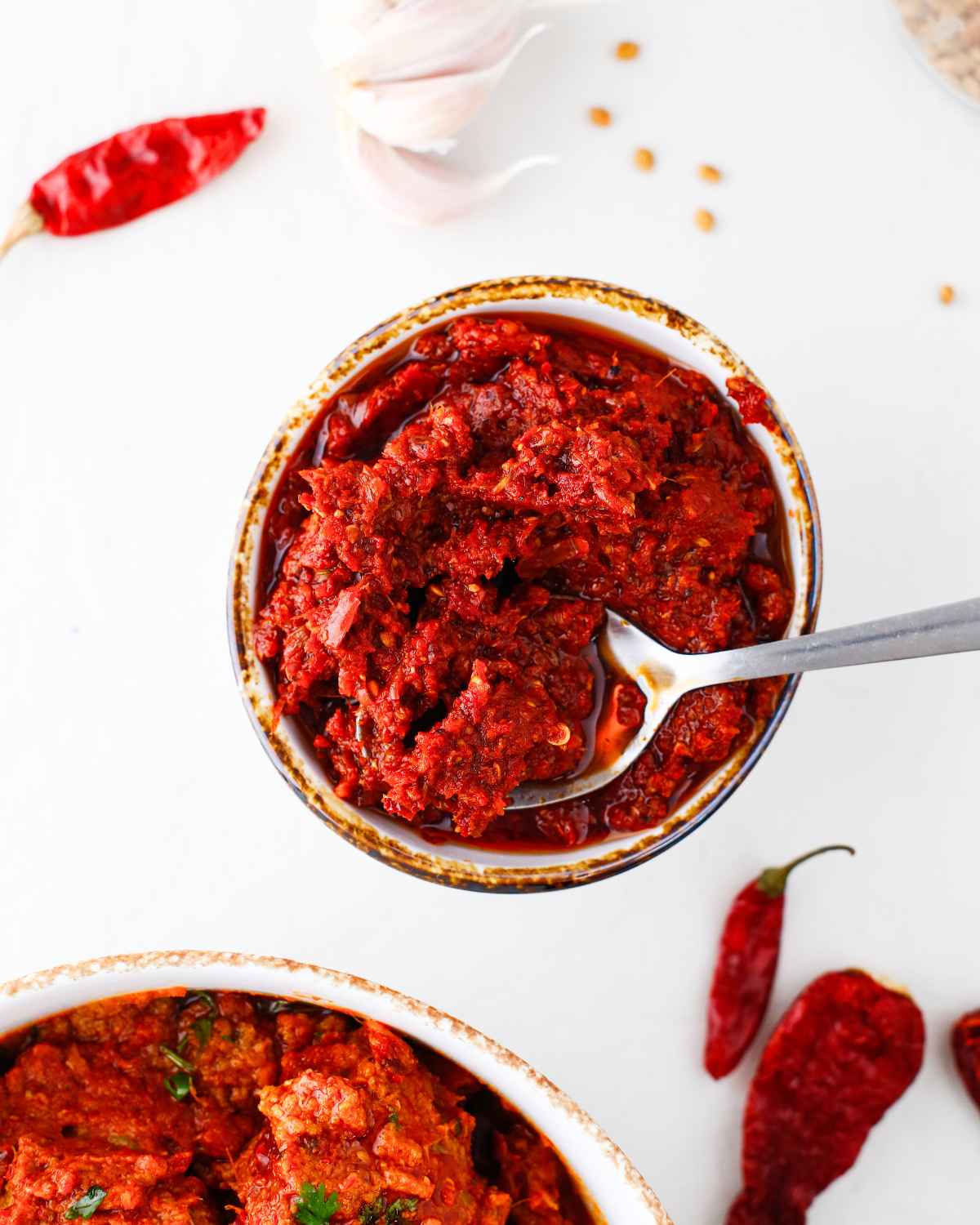 Top view of Vindaloo Paste in a bowl