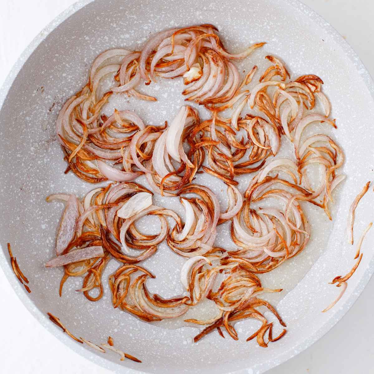 Saute the onions with oil until its golden in color