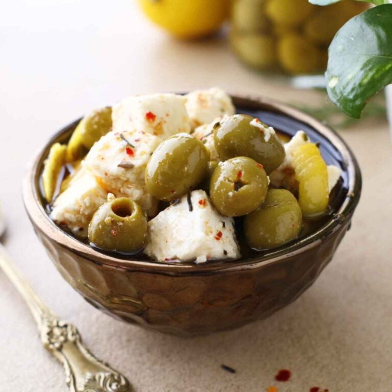 Marinated Olives and Feta