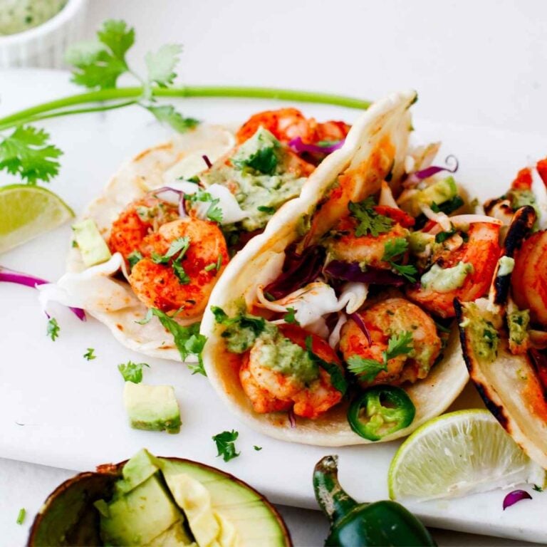 Tajin Shrimp Tacos