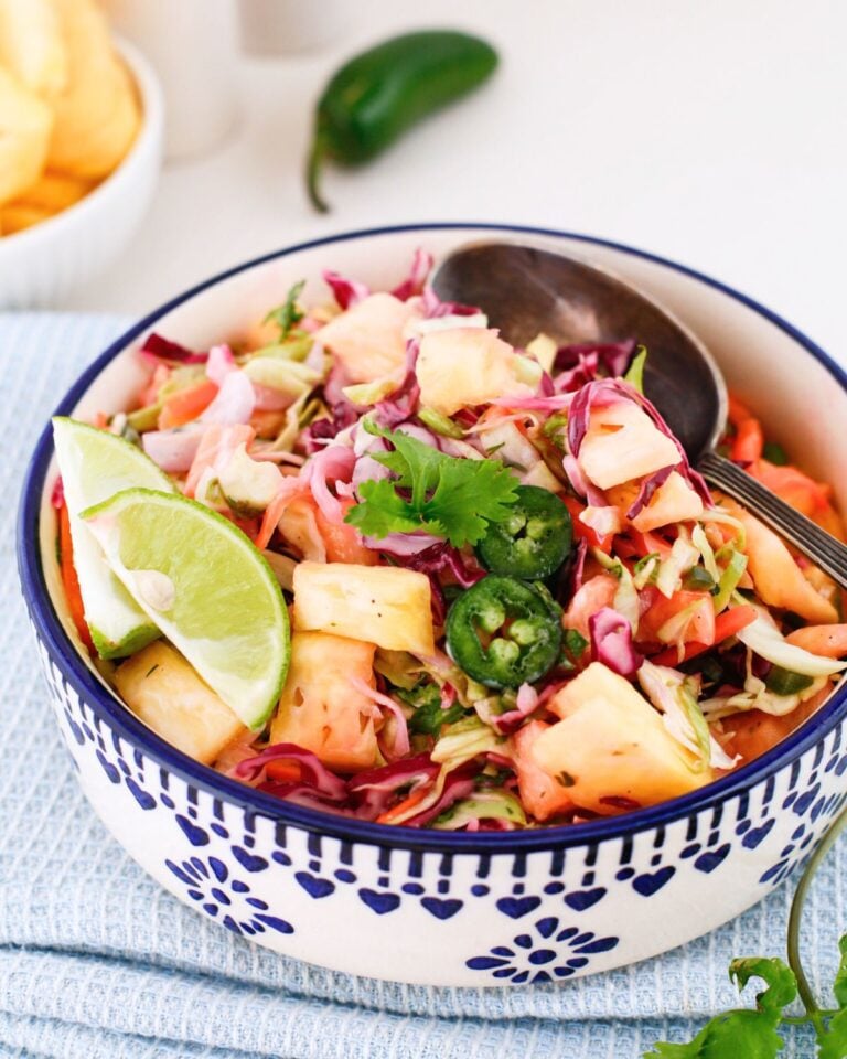 Jalapeno Pineapple Coleslaw