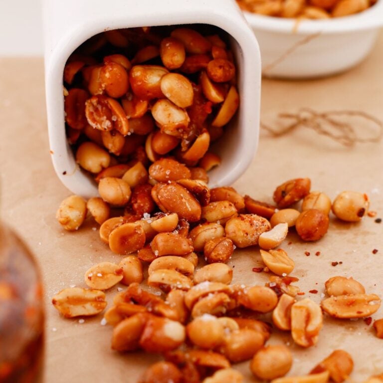 Hot Honey Roasted Peanuts