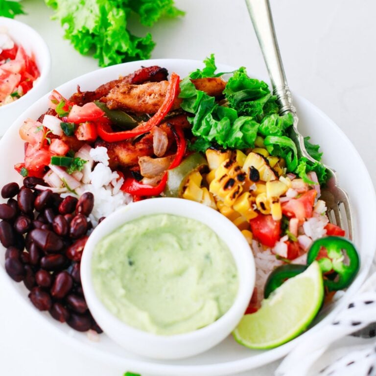 Chicken Fajita Rice Bowl
