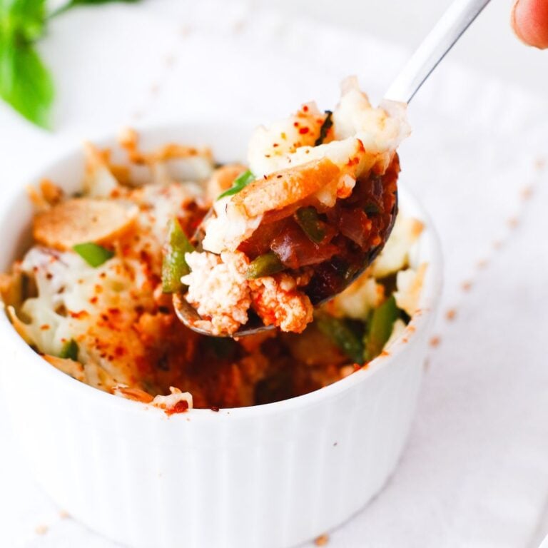 Cottage Cheese Pizza Bowls
