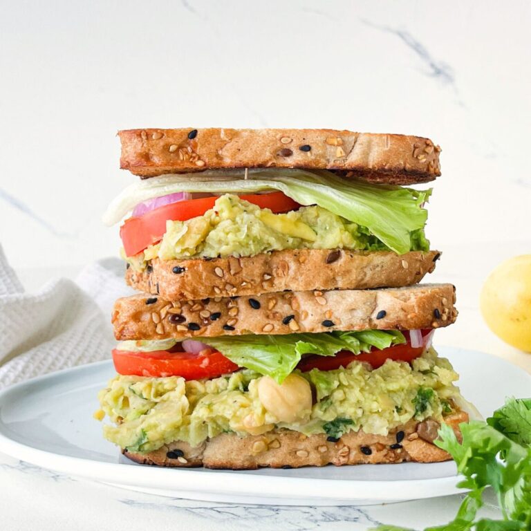 Smashed Chickpea Avocado Sandwich