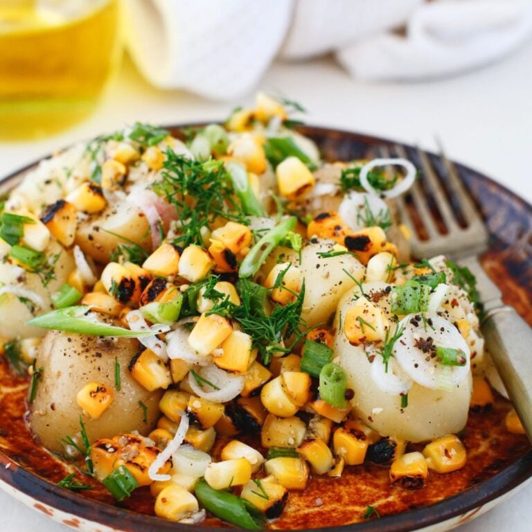 Grilled Corn Potato Salad