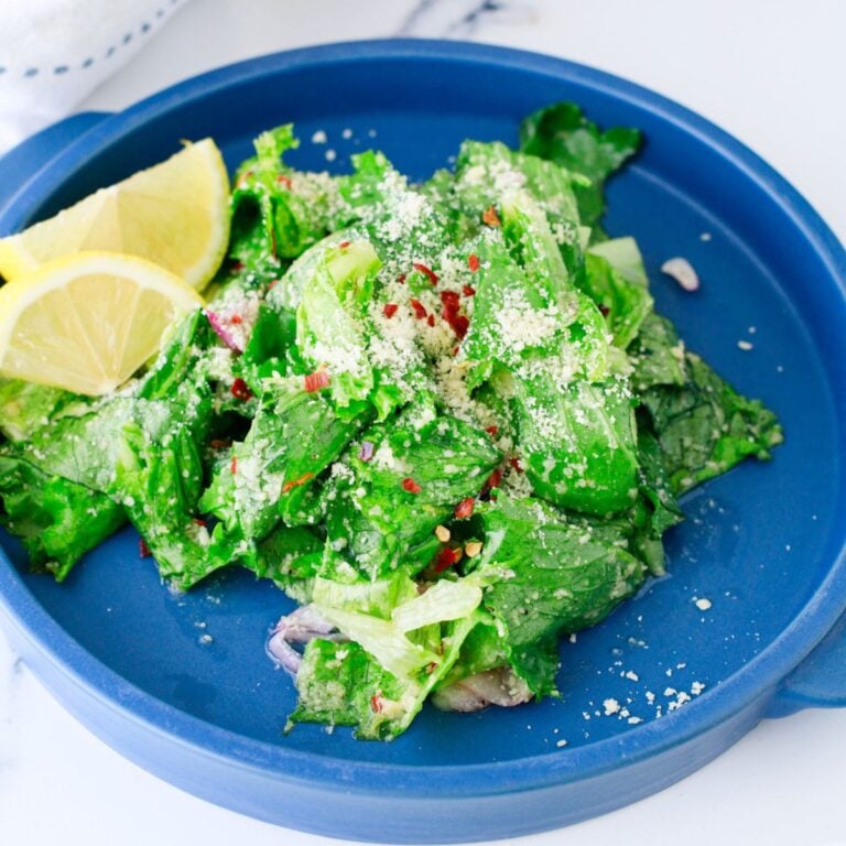 Lemon Parmesan Lettuce Salad
