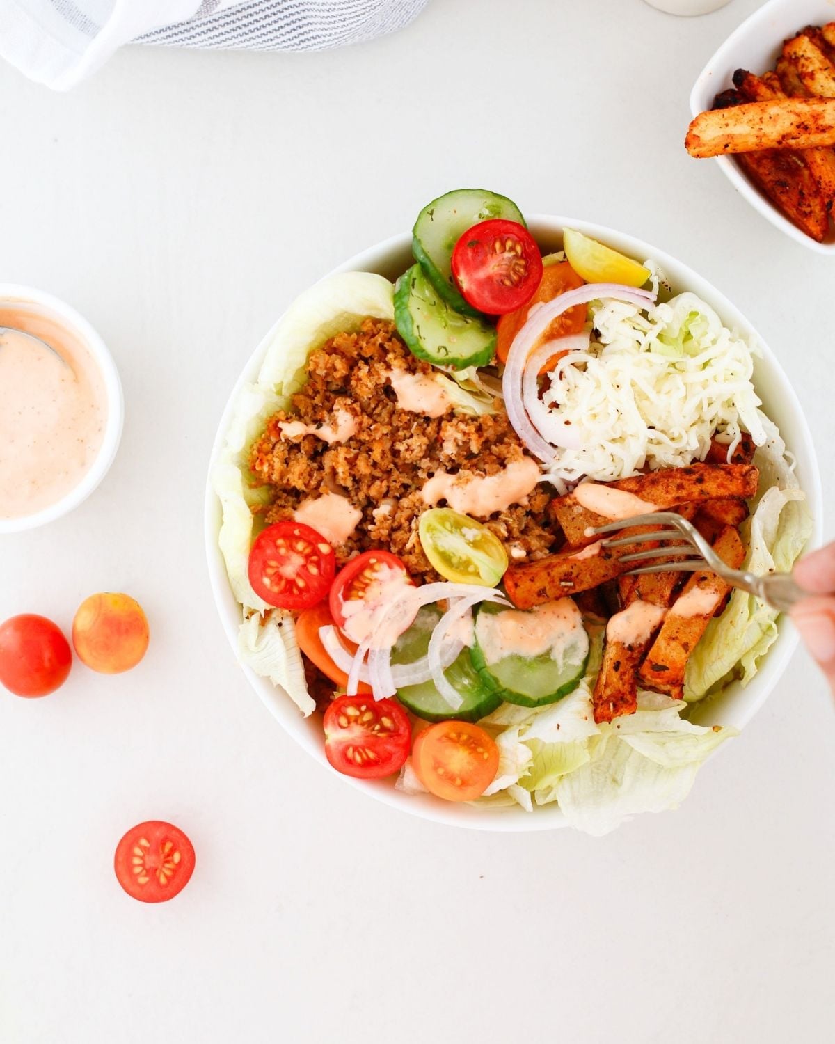 Loaded Cheeseburger Bowl